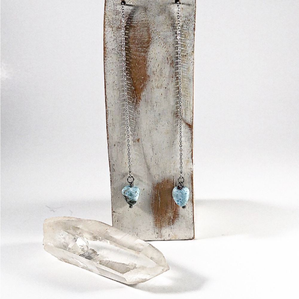 Larimer Drop Thread Earrings - Picture 7 of 7
